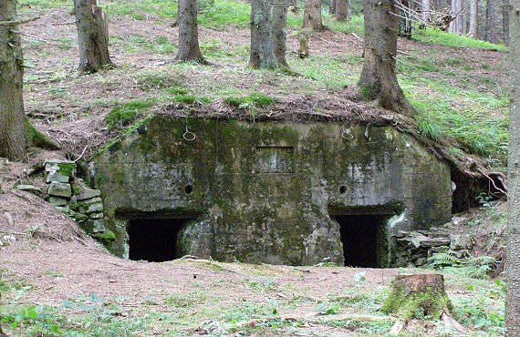 Jeden z bunkr� linie Arp�d za Sin�virem