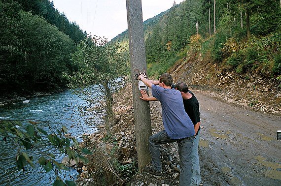 Na mod�e vyzna�en� trase