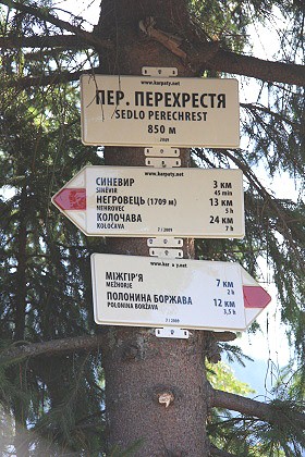 Sm�rov� tabulky v sedle Perechrest