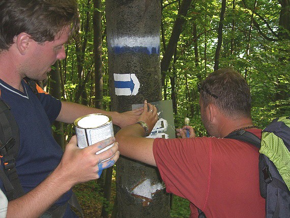 Modr� zna�ka na Kr�snou